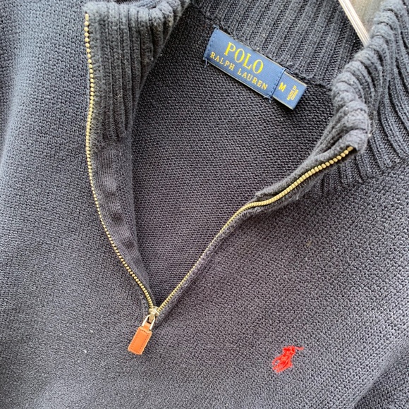 🚨$18❗️Polo Ralph Lauren 1/4 Zip Sweater | Sz M - Picture 4 of 7